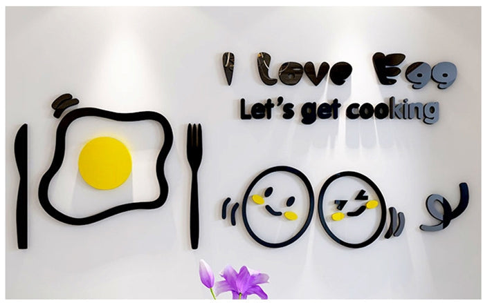 Transform Your Kitchen with Our Cute Minimalist Wall Stickers