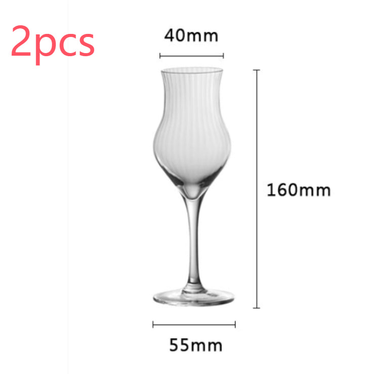 Crystal Tulip Shaped Glass For Elegant Beverage Serving