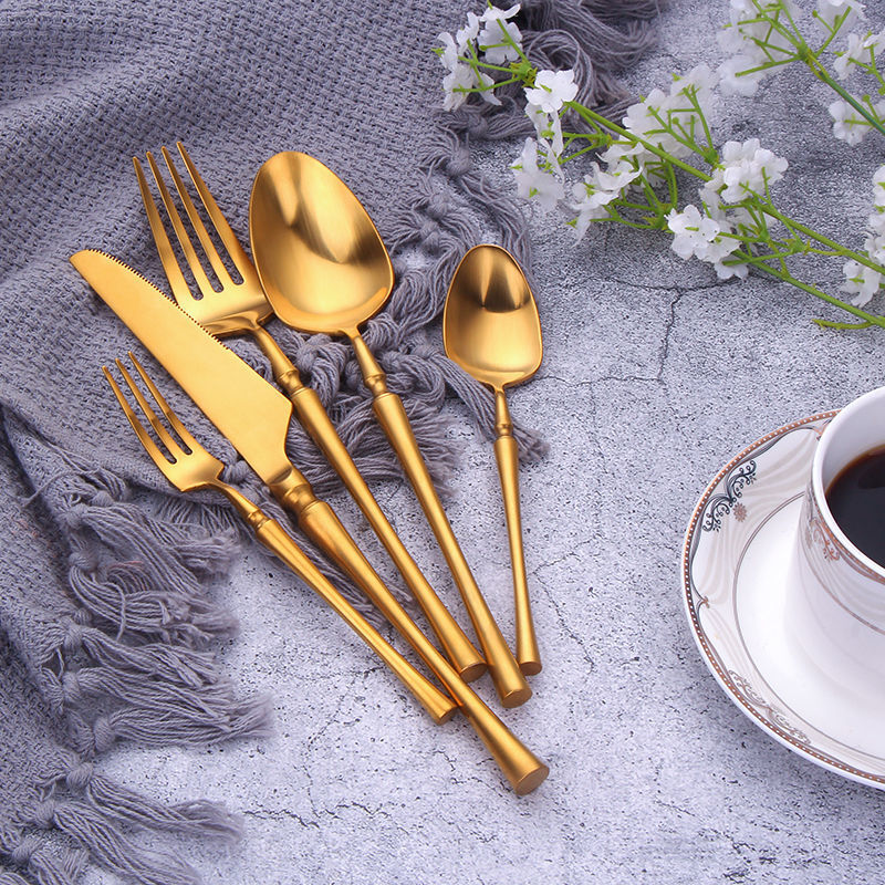 5 Piece 304 Stainless Steel Western Cutlery Set For Dining Use