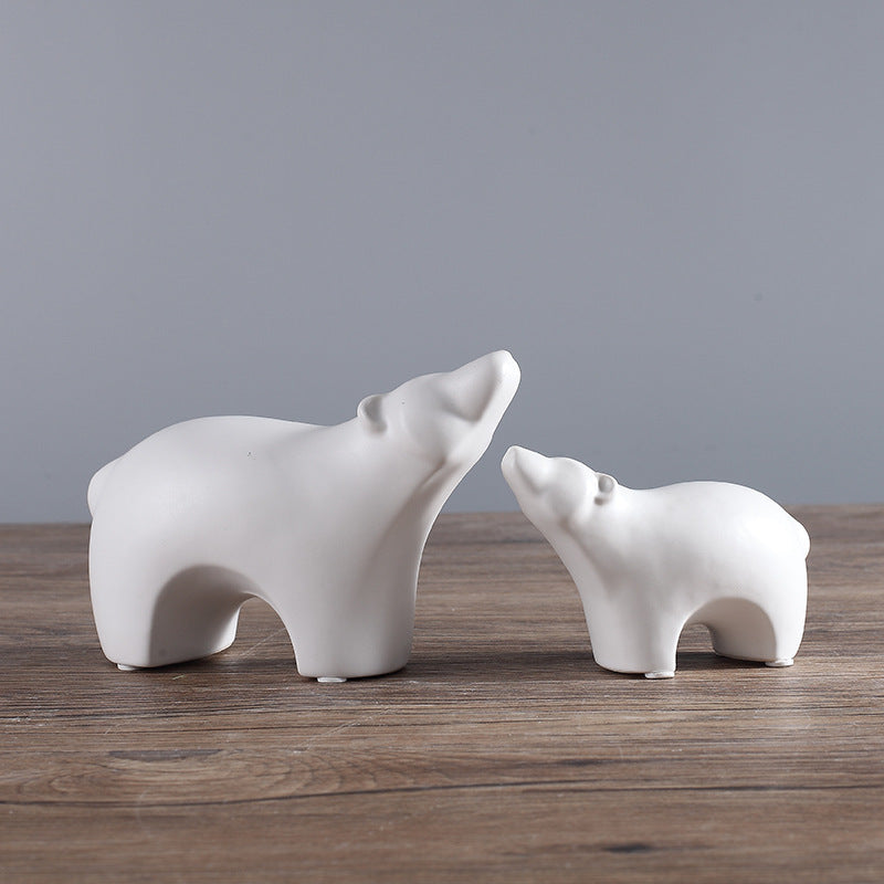 Soft Home Decoration Small Animal Figurine For Interior Display