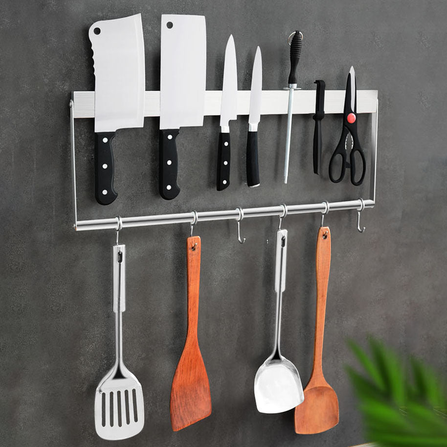Wall Mounted Kitchen Knife Storage Rack And Organizer Holder