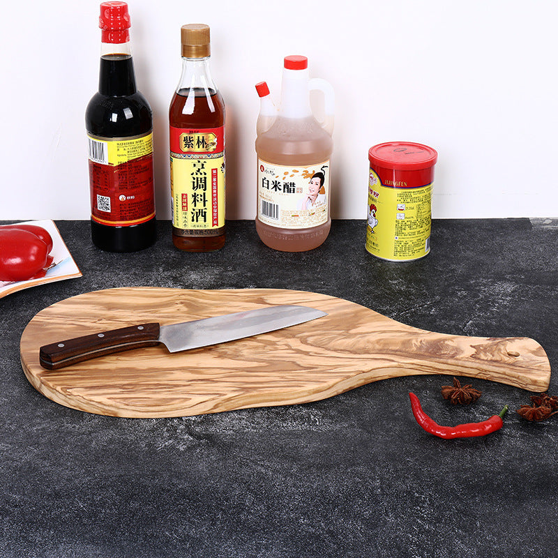 Irregular Olive Wood Cutting Board For Kitchen Use