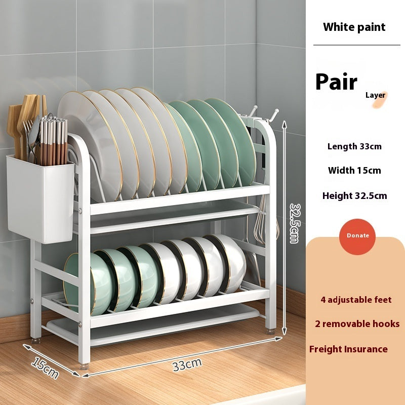 Kitchen Storage Rack For Organized Countertop And Cabinet Storage Use