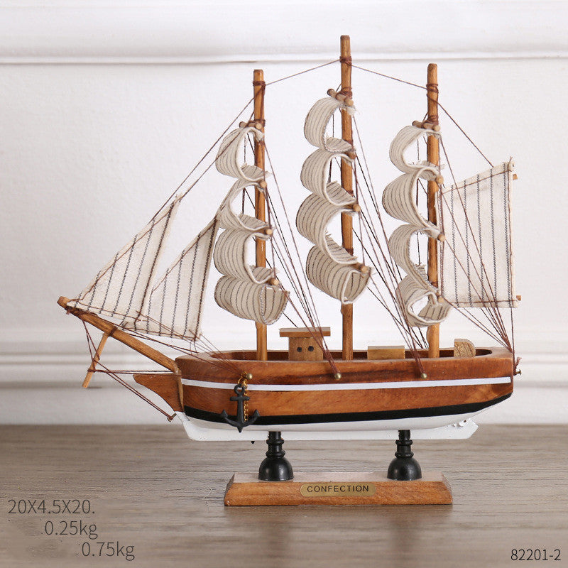 Creative Home Craft Sailing Decoration Figurine For Interior Display