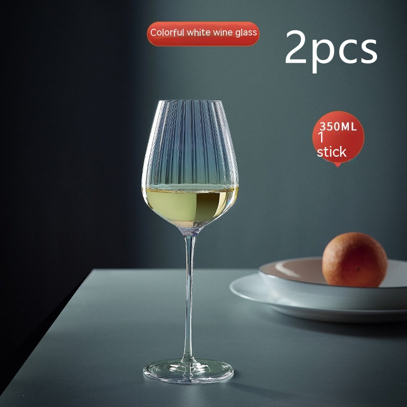 Rainbow Crystal Glass For Elegant Beverage Serving