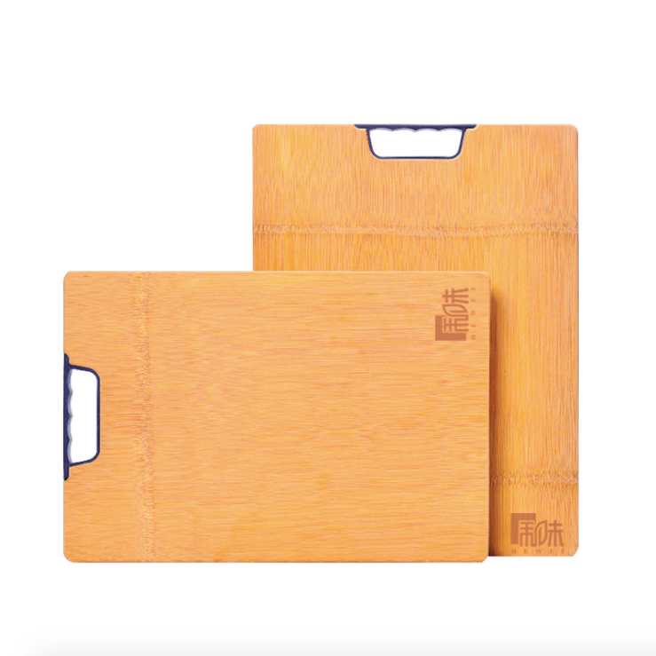 Carbonized Whole Bamboo Kitchen Cutting Board Durable Natural Style