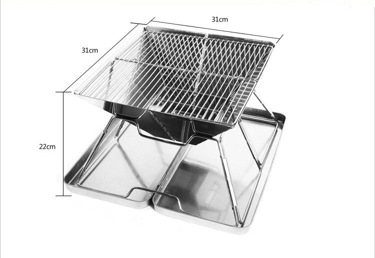 Portable Foldable Outdoor BBQ Grill For Medium Cooking Use