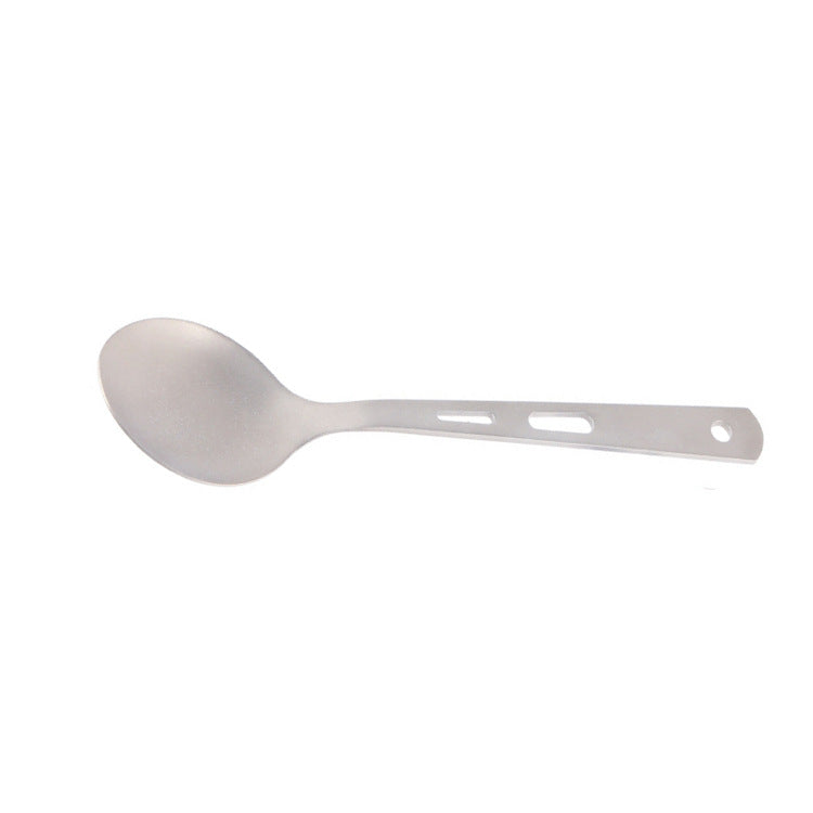 Travel Titanium Cutlery Set For Lightweight Portable Dining Use