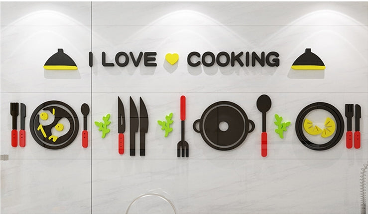 Cute Minimalist Kitchen Wall Sticker Decoration For Home Interiors