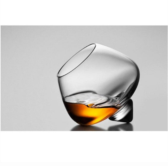 Crystal Wide Belly Drinking Glass For Elegant Cocktail Serving