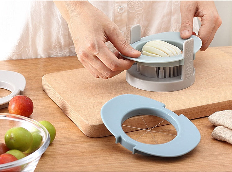 Manual Egg Cutter Kitchen Gadget For Easy Slicing And Serving