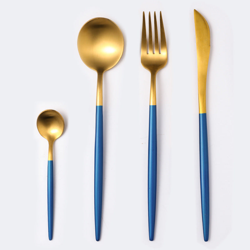 Stainless Steel Cutlery Spoon Set Household Dining Utensils