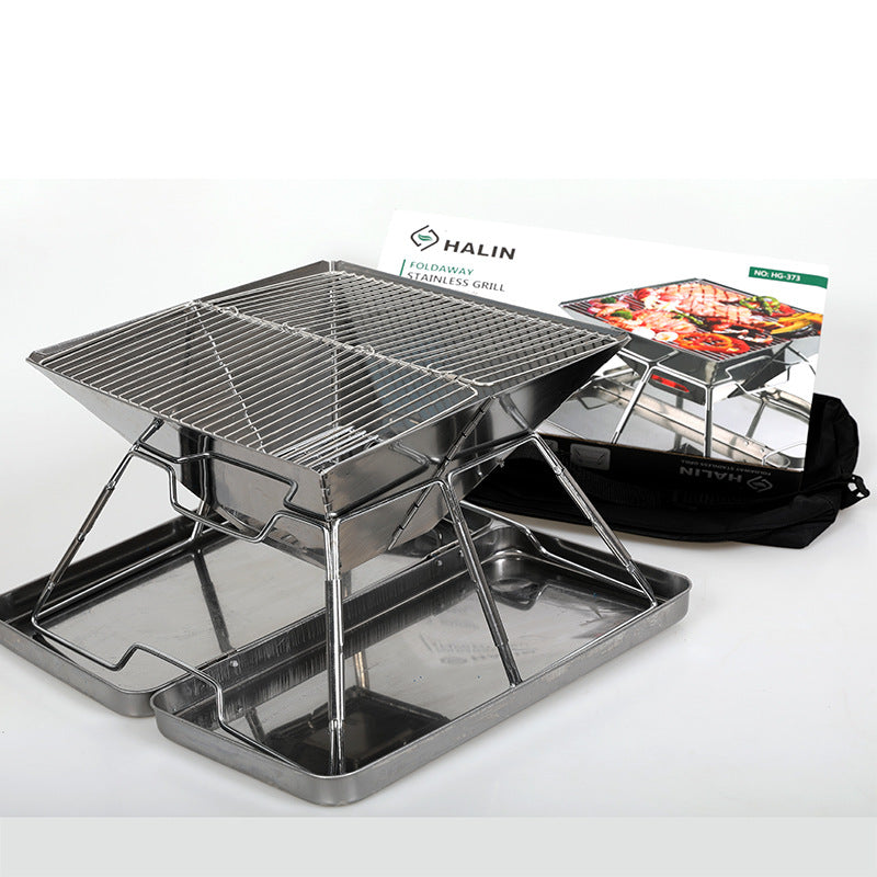 Portable Foldable Outdoor BBQ Grill For Medium Cooking Use