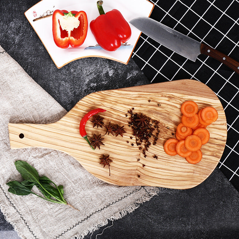Irregular Olive Wood Cutting Board For Kitchen Use