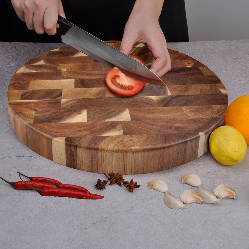 Solid Wood Spliced Kitchen Cutting Board Durable Use