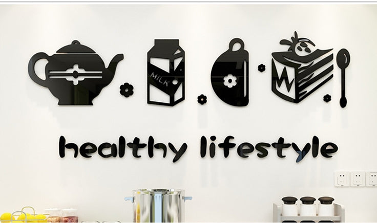 Cute Minimalist Kitchen Wall Sticker Decoration For Home Interiors
