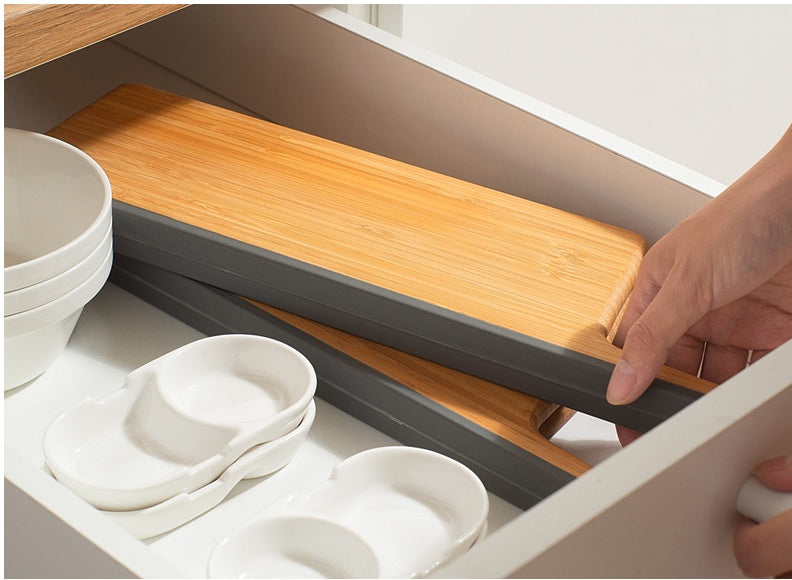 Foldable Bamboo Kitchen Cutting Board Creative Space Saving Design