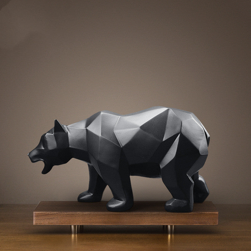 Home Decoration Resin Bear Figurine Craft For Interior Display