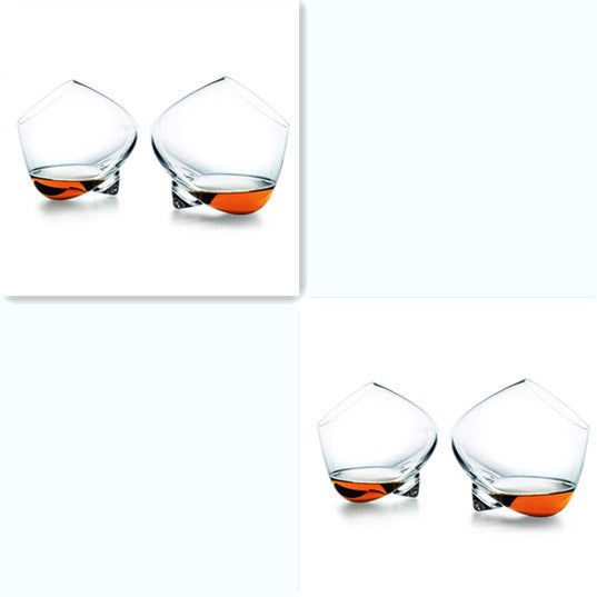 Crystal Wide Belly Drinking Glass For Elegant Cocktail Serving
