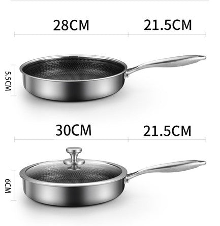 Stainless Steel Non Stick Frying Pan Durable Cooking Pan
