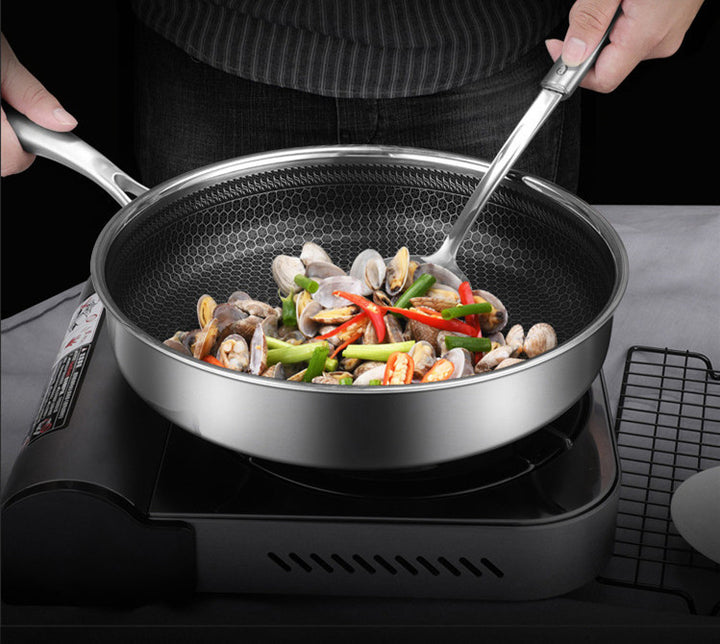 Stainless Steel Non Stick Frying Pan Durable Cooking Pan