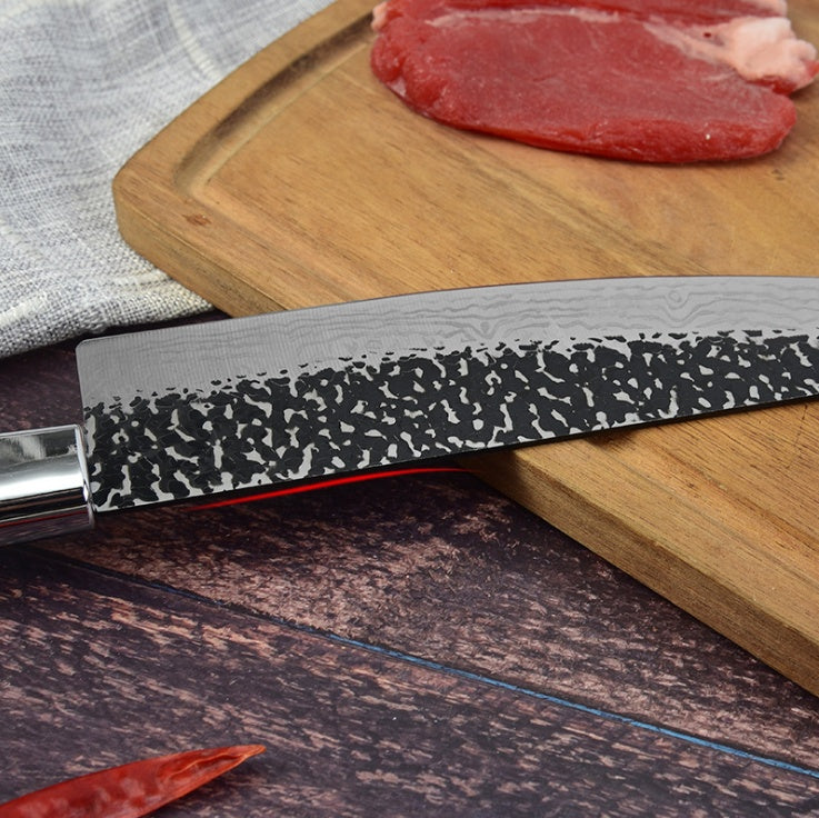 Marbled Handle Stainless Steel Chef Knife Meat Slicing Kitchen Knife