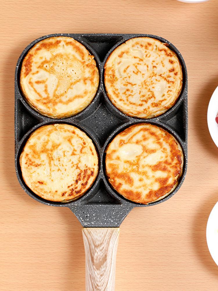 Small Multi Hole Egg Burger Frying Pan Household Omelette Pan