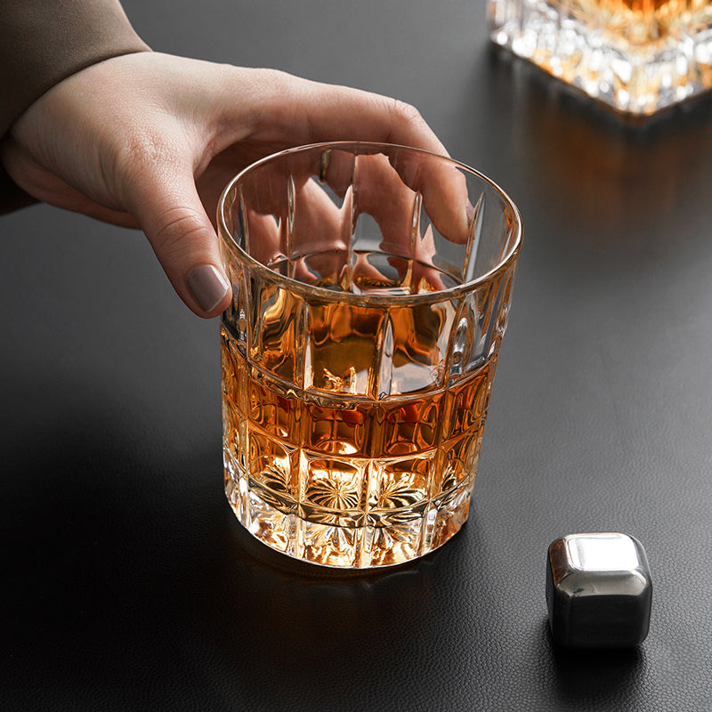 Bohemian Crystal Glass With Nordic Flat Bottom Design