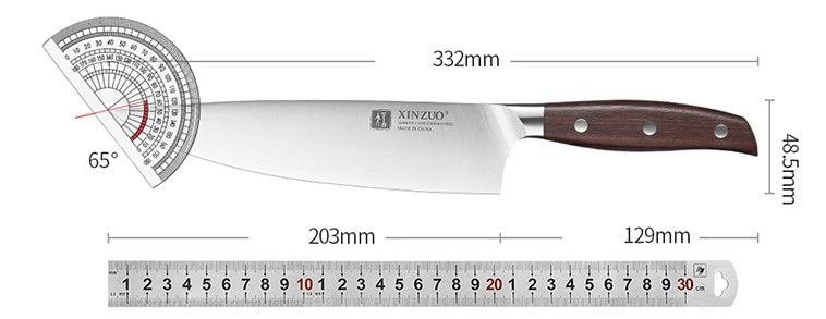 German Stainless Steel 5 Inch Kitchen Knife Multi Purpose Fruit Knife