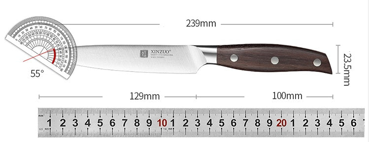 German Stainless Steel 5 Inch Kitchen Knife Multi Purpose Fruit Knife