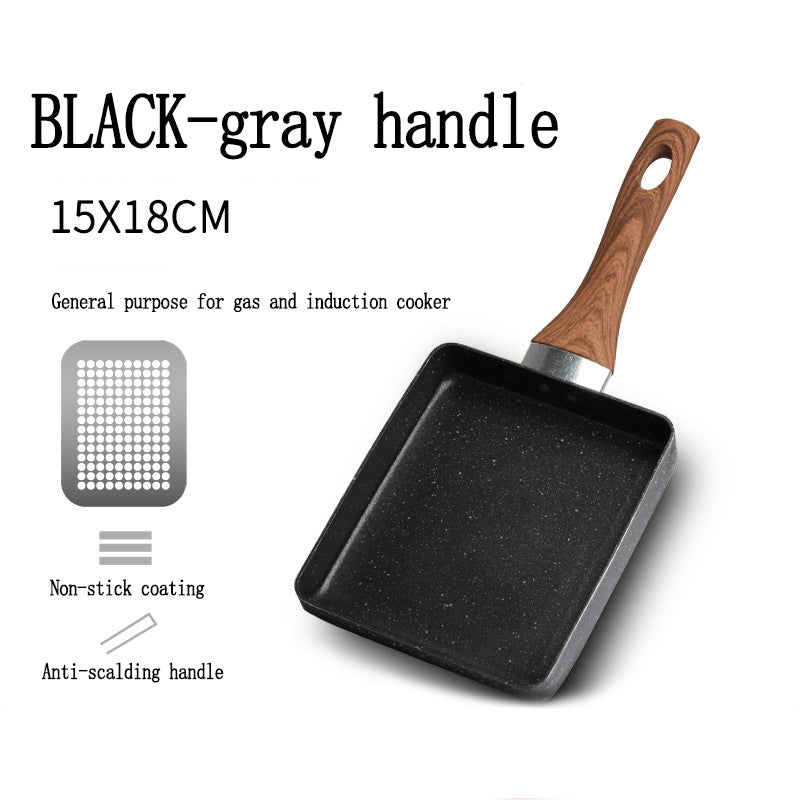 Square Maifan Stone Non Stick Frying Pan Durable Cooking Pan