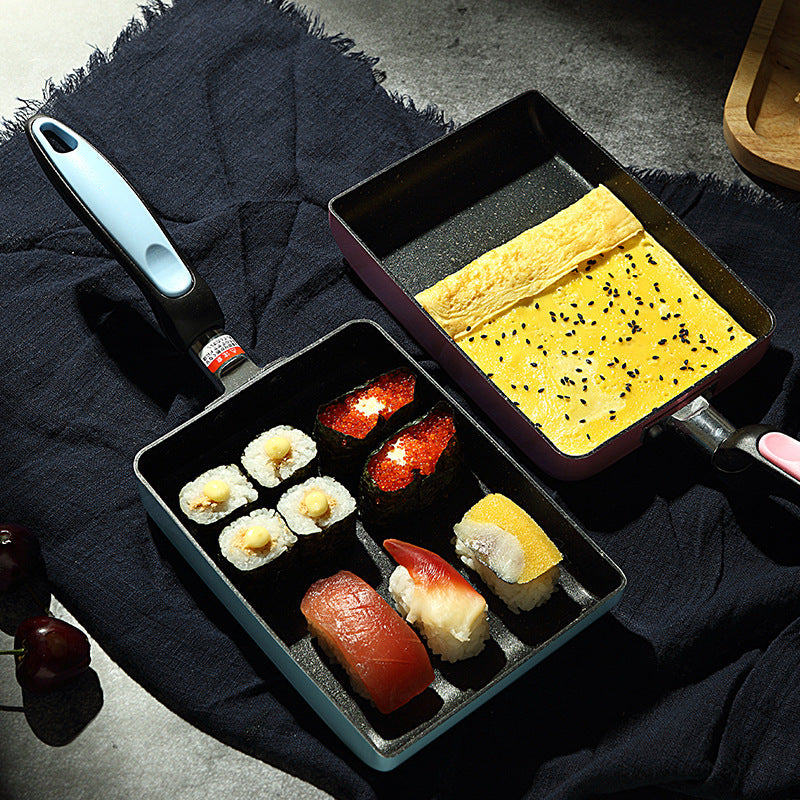 Square Maifan Stone Non Stick Frying Pan Durable Cooking Pan