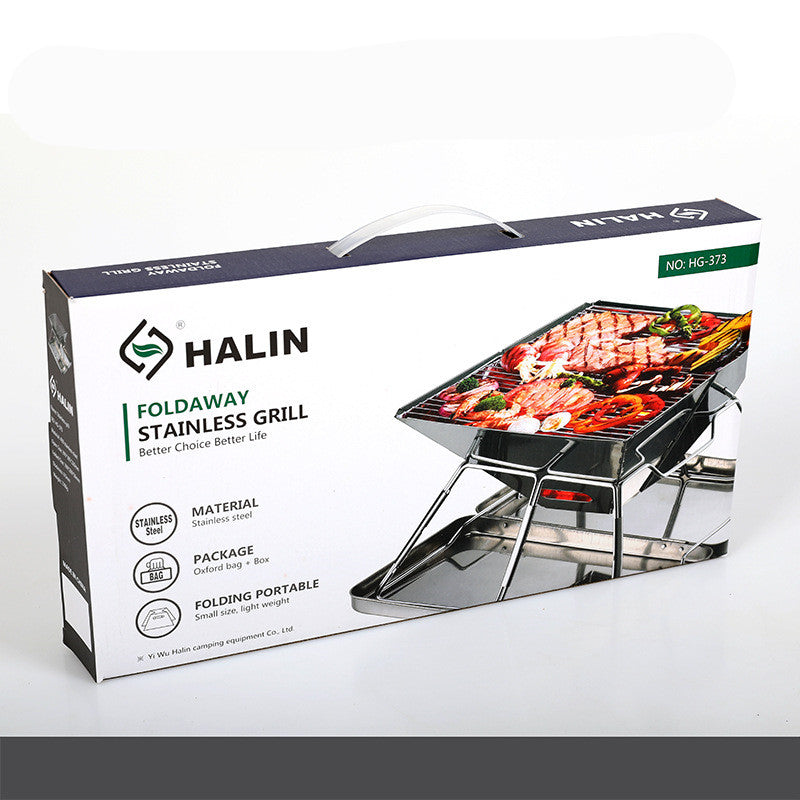 Portable Foldable Outdoor BBQ Grill For Medium Cooking Use