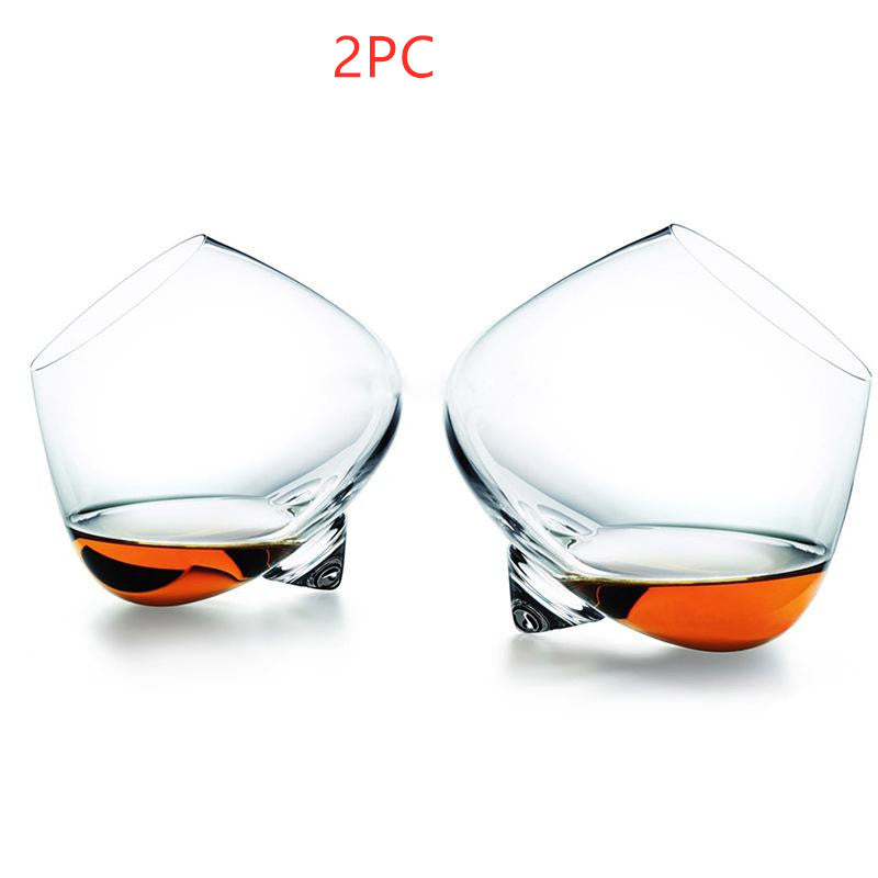 Crystal Wide Belly Drinking Glass For Elegant Cocktail Serving