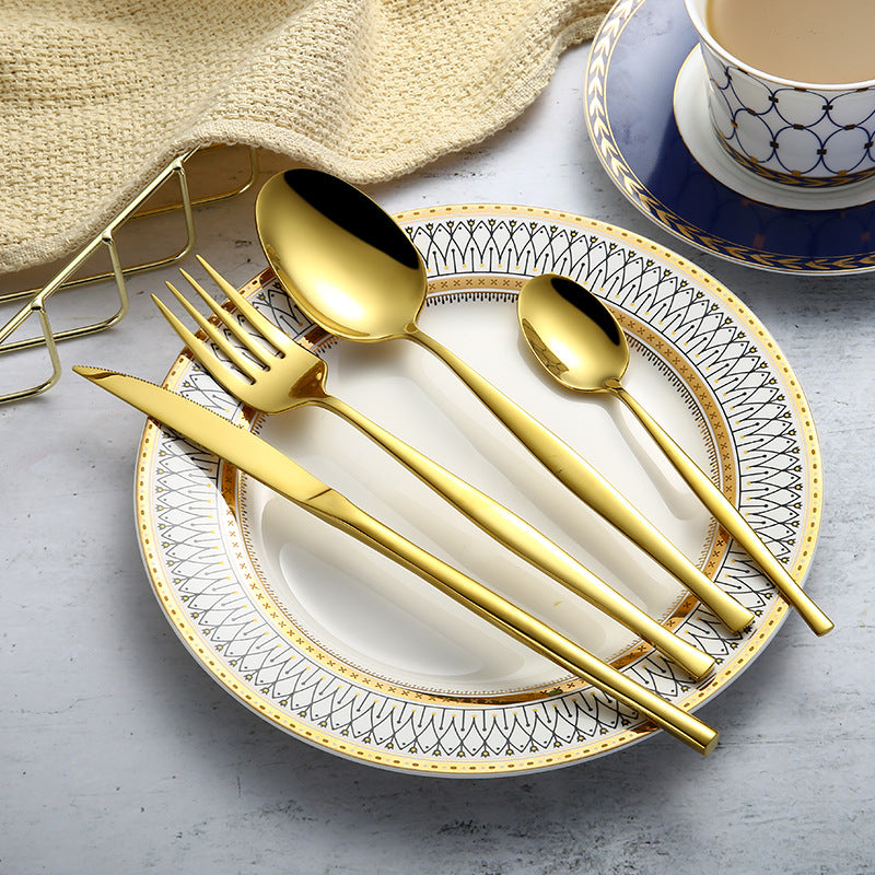 304 Stainless Steel Western Cutlery Set For Dining And Table Use