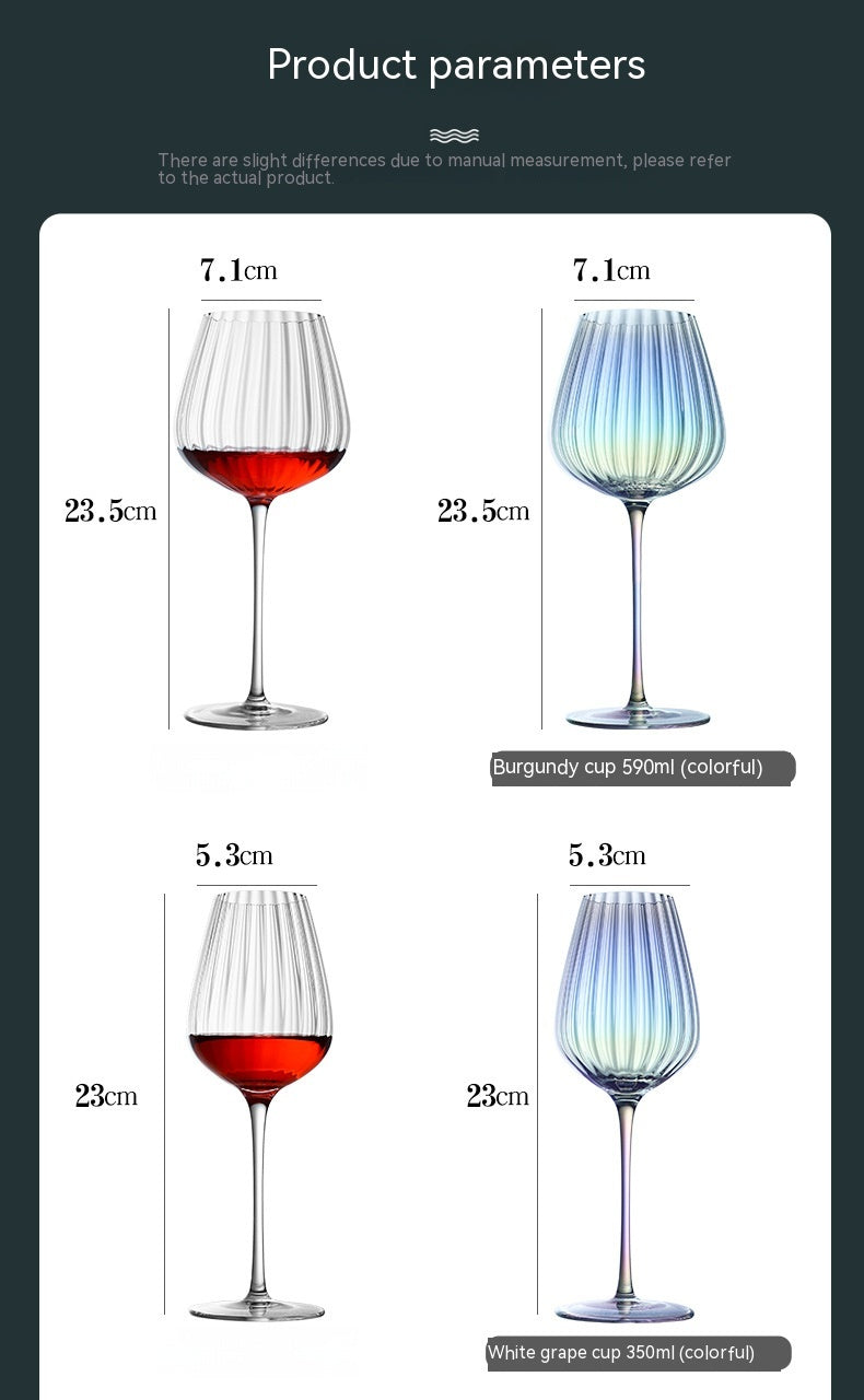 Rainbow Crystal Glass For Elegant Beverage Serving