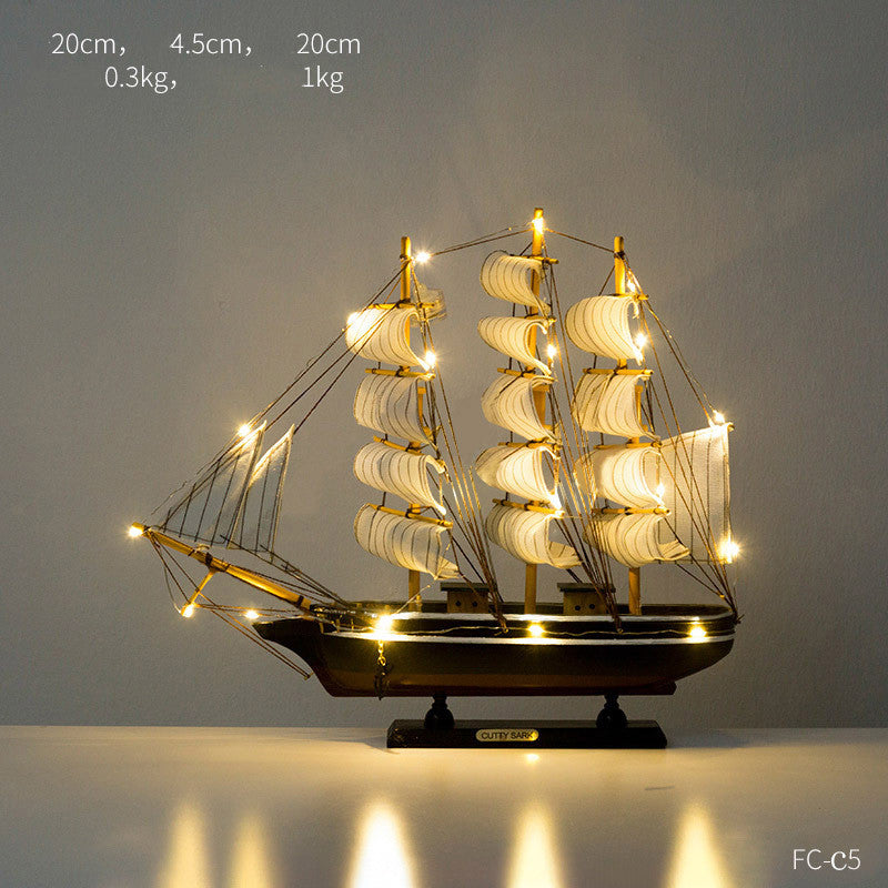 Creative Home Craft Sailing Decoration Figurine For Interior Display