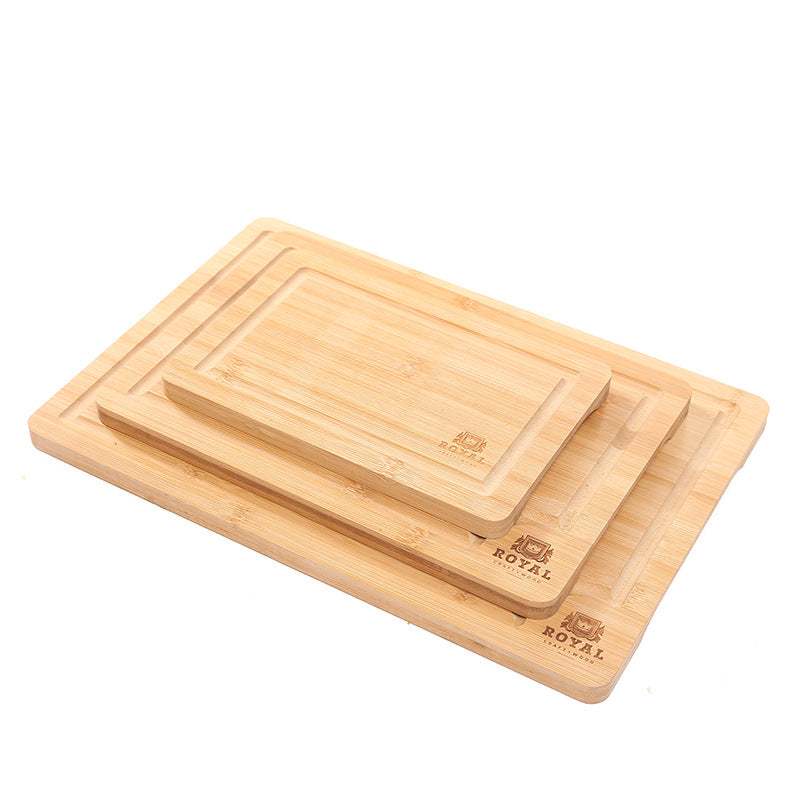 Bamboo Cutting Board With Juice Groove For Kitchen Use
