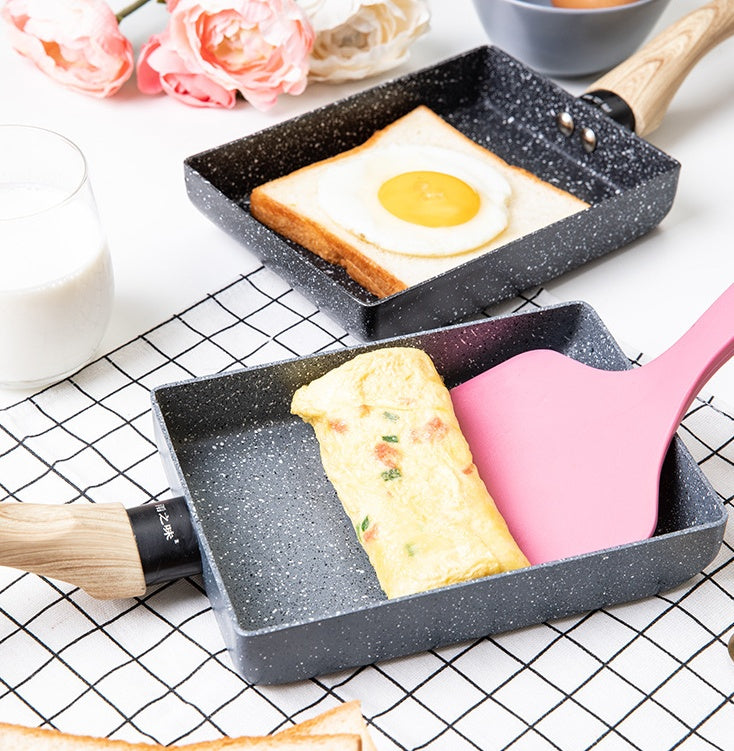 Japanese Tamagoyaki Egg Roll Frying Pan Rectangular Non Stick Pan