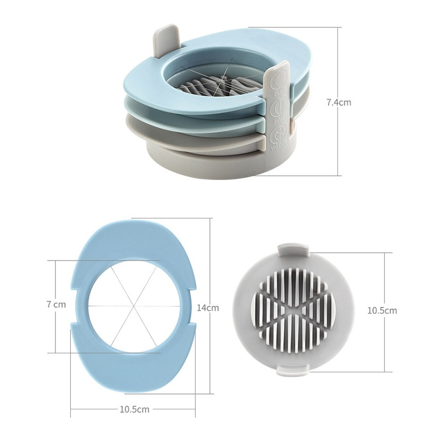 Manual Egg Cutter Kitchen Gadget For Easy Slicing And Serving