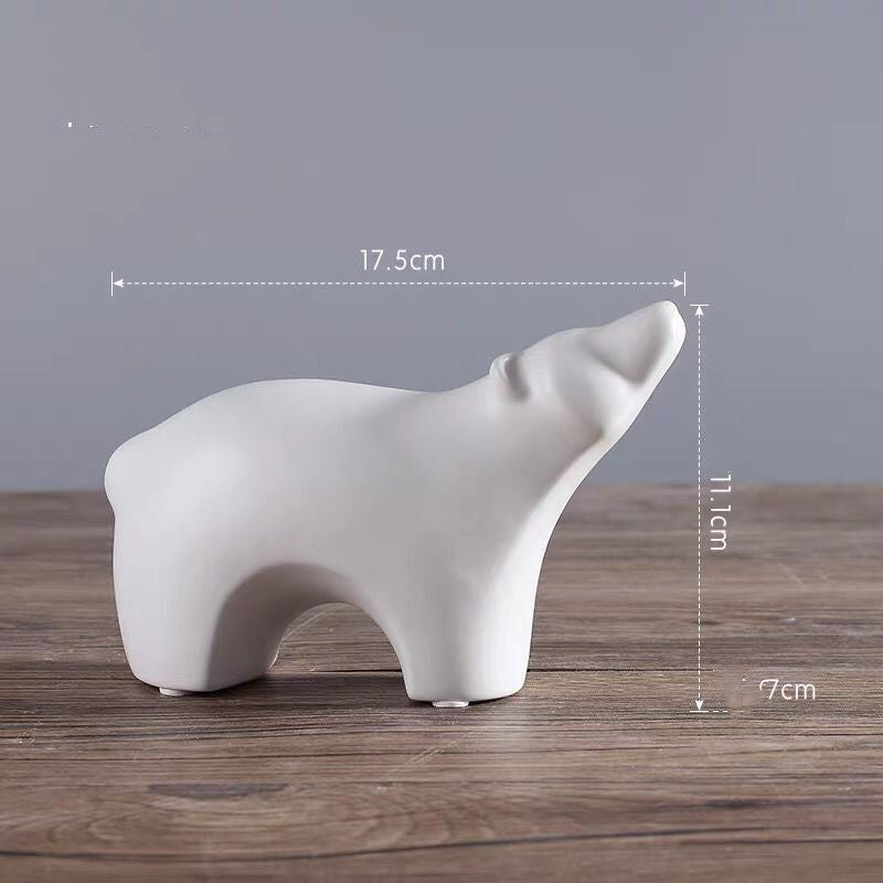 Soft Home Decoration Small Animal Figurine For Interior Display