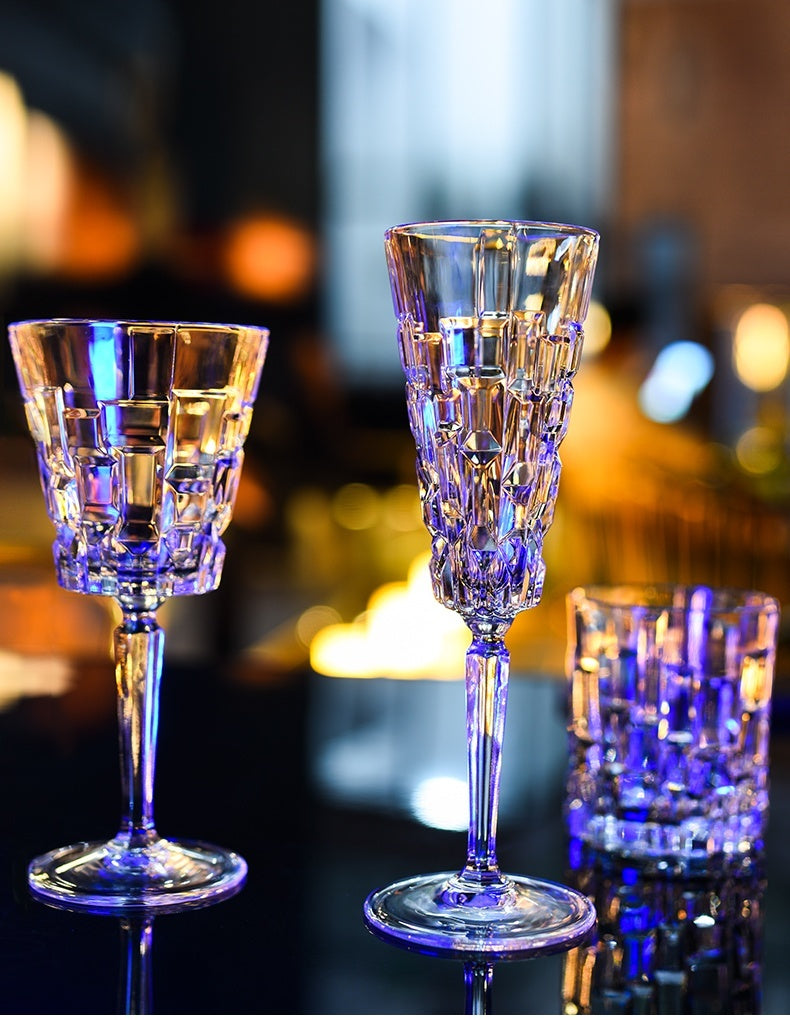 Crystal Glassware Set For Elegant Home Dining And Serving