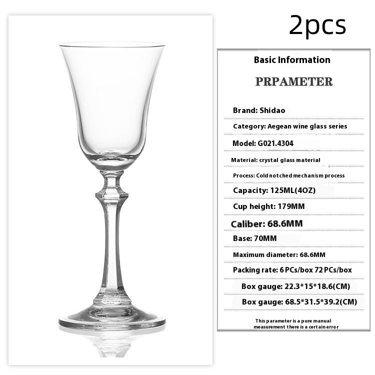 Crystal Tulip Dessert Glass For Elegant Beverage Serving