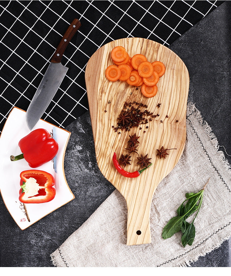 Irregular Olive Wood Cutting Board For Kitchen Use