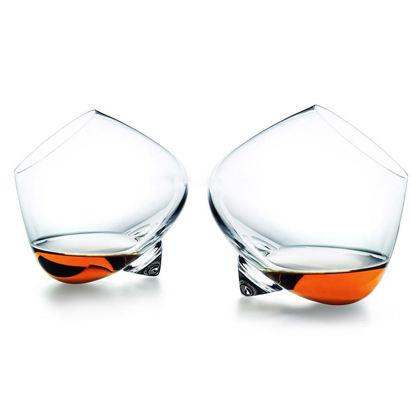 Crystal Wide Belly Drinking Glass For Elegant Cocktail Serving