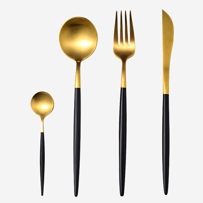 Stainless Steel Cutlery Spoon Set Household Dining Utensils