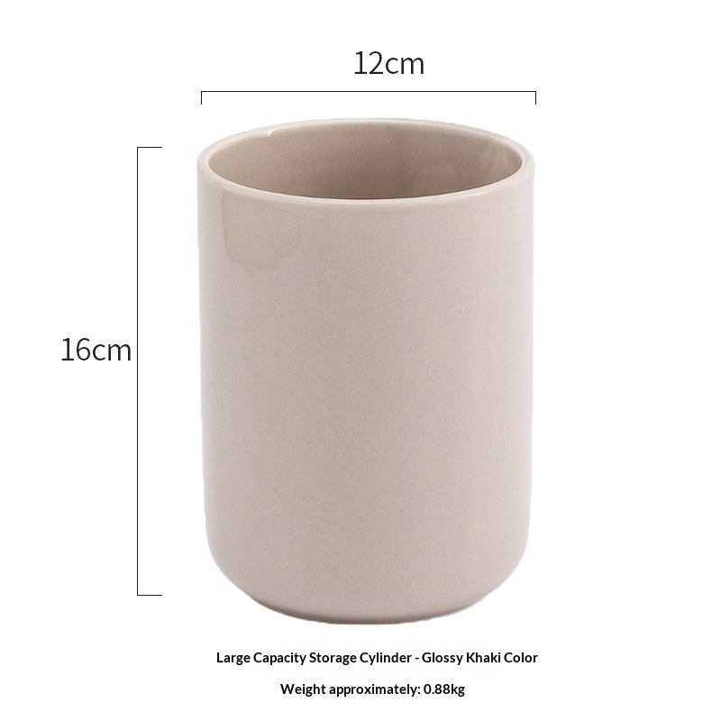 Ceramic Kitchen Utensil Storage Container For Spatulas And Ladles