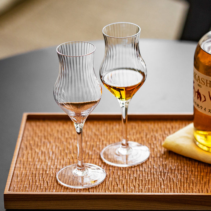 Crystal Tulip Shaped Glass For Elegant Beverage Serving