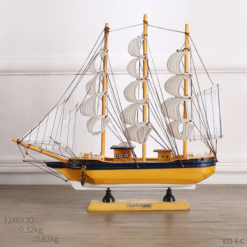 Creative Home Craft Sailing Decoration Figurine For Interior Display