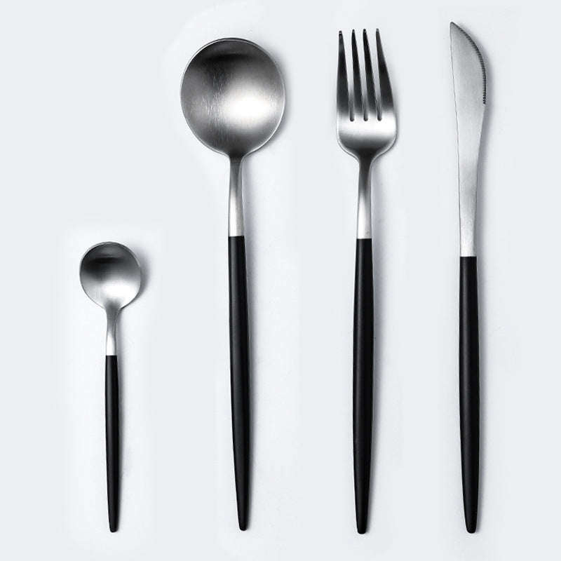 Stainless Steel Cutlery Spoon Set Household Dining Utensils